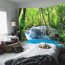 FENDROM Waterfall Tapestry Nature Stone River Forest Scenery Theme Print Landscape Jungle Wall Hanging for Living Room Party Beach Picnic Blankets Tablecloths Wall Decor by CozyNest Decor