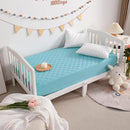 NTBAY 2 Pack Waterproof Crib Mattress Protector, Quilted 28"x52" Toddler Fitted Sheet - Machine Washable - Soft and Breathable Mattress Pad Cover for Crib, Nursery, Daycare, Cot, Aqua by TinyTreasures Baby Boutique