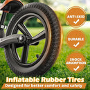 Ridego 12 or 14 Inch Balance Bike for Kids 2-6 Year Old,Lightweight Kids Bike with Adjustable Seat, Push Bicycle with Air Rubber Tires，Ride-on Toys Birthday Gift by TinyTreasures Baby Boutique