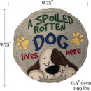 Spoontiques - Garden Décor - Spoiled Rotten Dog Stepping Stone - Decorative Stone for Garden by GreenHaven Gardens
