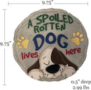 Spoontiques - Garden Décor - Spoiled Rotten Dog Stepping Stone - Decorative Stone for Garden by CozyNest Decor