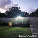 intelamp Solar Outdoor Lights,6000mAh Motion Sensor with Dual Sensors,Waterproof Solar Flood Lights 270°Wide Angle for Outside with 3 Modes by GreenHaven Gardens