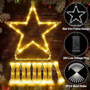 JXLEDAYY Christmas Lights Outdoor Decorations 344 LED Star Lights - Easy to Install Waterproof Fairy String, 8 Modes Xmas Tree for House Garden Party Wedding Holiday-Warm White by GreenHaven Gardens