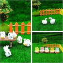 100 Pcs Mini Resin Animals Figures, Farm Tiny Plastic Animals Figurines to Hide Miniature Fairy Garden Decorations Accessories by GreenHaven Gardens