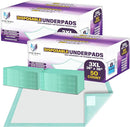 Disposable Bed Pads for Adults Extra Large 36 x 36 (100 Count) - Incontinence Bed Pads, Chuck Pads, Chux Pads, Changing Pads for Baby, Pee Pads for Kids by TinyTreasures Baby Boutique