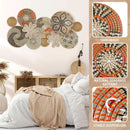 11 Pcs Boho Hanging Wall Basket Decor Handmade Woven Basket Wall Decorative Boho Wicker Baskets Placemats Round Farmhouse Bulrush Art for Rustic Home Decorations Christmas Gift(Cute) by GreenHaven Gardens