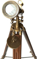 Antique Brass Telescope Marine Navy Adjustable Floor Standing Brass Telescope Maritime Ship Instrument Functional Clear Vision Instrument Nautical Home Decor by TinyTreasures Baby Boutique