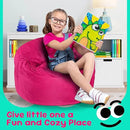 Hobestluk Bean Bag Chairs 2.5FT Bean Bag Chair with Memory Foam Filled & Machine Washable Cover,Beanbag Chair, Small Bean Bag Chairs for Playroom, Living Room, Bedroom by CozyNest Decor
