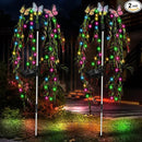 Solar Garden Lights Outdoor Decorative Waterproof, 69LED Swaying Tree Solar Lights for Outside, Butterfly Flower Lights Solar Power Yard Decor for Pathway Patio Lawn Decorations by GreenHaven Gardens