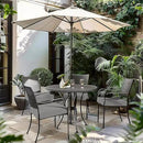 Favoyard Patio Chair Cushions 18 x 18 x 3 Inch Waterproof Outdoor Seat Cushions for Patio Furniture 3-Year Color Fastness Garden Sofa Couch Chair Pads with Handle & Adjustable Straps Set of 2, Grey by GreenHaven Gardens