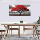 AJAZIKO Red Wall Art - Modern Framed Wall Art for Living Room - Red Tree Black and White Landscape Canvas Prints Posters & Prints for Home Office Bedroom Decorations - Large Wall Pictures 20×40IN by CozyNest Decor