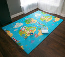 Baby Care Play Mat (Large, Playful - Magical Island) 82'' x 55'' Original One-Piece Reversible Rollable Waterproof Play Mat for Infants, Babies, Toddler, and Kids by TinyTreasures Baby Boutique