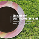 LAMERGE 55" 7-in-1 Round Trampoline for Kids Boys & Girls Ages 1-8, Indoor & Outdoor Trampoline for Fun, Adjustable Height Handrail ＆ Enclosed Safety Net ＆ Durable Designs for Toddlers Children by TinyTreasures Baby Boutique