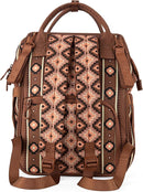 Wrangler Diaper Bag Backpack Aztec Travel Backpack Purses Western Multi-Function Baby Bags for Mom with Waterproof Insulated Pockets by TinyTreasures Baby Boutique