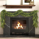 Artificial Norfolk Pine Garland - Faux Christmas Garland Fake Green Garland for Fireplace,Table, Stairs, Mantle, Window,Indoor Outdoor,Home,Holiday Decor (2 PCS,5 FT) by CozyNest Decor