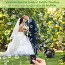 Theefun Bubble Machine: Remote Control 750ML Metal Bubble Blower Machine with High Output, Plug-in Automatic Bubble Maker Bubble Toys for Parties Wedding Birthday Indoor Outdoor Use with AC Adapter by TinyTreasures Baby Boutique
