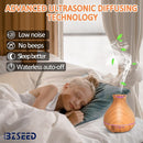 BZseed Aromatherapy Essential Oil Diffuser,2 PCS Humidifier with 550ml Lasting Mist Output Waterless Auto-Off Ultrasonic Diffusers 7 Color LED Lights Cool Mist Humidifier for Large Room, Home by TinyTreasures Baby Boutique