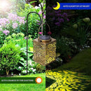 2 Pack Solar Lanterns Outdoor Waterproof - Metal Solar Garden Lights for Patio Porch Yard Garden Decor, Christmas Birthday Gifts for Women (Bronze) by GreenHaven Gardens