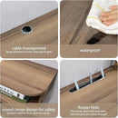 Pmnianhua Floating TV Shelf, 63" Wall Mounted TV Stand Console for Bedroom & Livingroom (Walnut) by CozyNest Decor