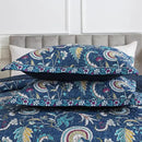 NEWLAKE Quilt Set King Size, Bedspread Sets Blue Botanical Floral Patterns, Reversible Quilt Bedding Set Lightweight and Breathable for All Seasons, Soft Quilted Bedspread with 2 Pillow Shams by CozyNest Decor