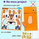 KRAFUN My First Safari Animal Paper Craft Kit, 16 DIY Arts and Crafts Zoo Animal, Organized Craft Activities Supplies Box Assembling Creative Toys for Toddlers, Boys, Girls 3-8 Years Old by TinyTreasures Baby Boutique