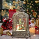 Christmas Snow Globes Lantern,Musical Snow Globes,Christmas Decorations Indoor for Home,Battery Or USB Powered,with 6 Hour Timer,Christmas Lantern for Festival Decoration,Snowman Child by CozyNest Decor