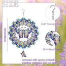 TUOKING Butterfly Wind Spinners Outdoor for Yard and Garden Decor 3D Hanging Wind Sculpture 12 Inch Stainless Steel Wind Spinner Decoration Worth Gift for Women by GreenHaven Gardens