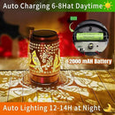 Cardinal Solar Lanterns Outdoor Waterproof, 5.9" Dia, 8.7" H Large Solar Lantern Light with Upgraded 2000mAH Battery, Birthday Gifts for Women Mom Grandma, Garden Decor for Patio Yard Lawn by GreenHaven Gardens