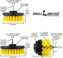 Drill Brush Attachments for Cleaning Shower, Bathroom, Grout, Tile, Bathtub, Bath Mat, Sink, Tile, Porcelain, Fiberglass, Cast Iron, Flooring – Grout Cleaner Drill Brush Set - Bathroom Accessories Kit by CozyNest Decor