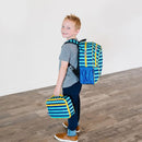 Wildkin 15-inch Kids Backpack – Durable, Padded, Adjustable for School & Travel - Blue Stripes by TinyTreasures Baby Boutique