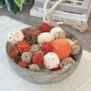 ANDALUCA Decorative Balls Bag Bowl Filler Home Decor (Orange) by CozyNest Decor