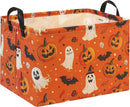 HIYAGON Halloween Basket Halloween Pumpkin Basket for Boys and Girls Trick or Treat Pumpkin Basket for Halloween Parties Cute Storage Bin Organizer Box Rectangular Room Decor(Halloween Pumpkin) by TinyTreasures Baby Boutique