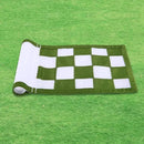 Golf Flag,Green Golf Flags,Solid Nylon and Checkered Training Golf Putting Green Flags, Indoor Outdoor Backyard Garden Portable Golf Target Flags,8.7inch*6inch (White-Green) by GreenHaven Gardens