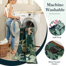 LIVEBOX Washable Jungle Dark Green Rugs 9x12 for Living Room, Stain Resistant Soft Kids Area Rugs for Bedroom, Non-Skid Modern Dining Room Rug Floor Carpet for Playroom Kids Nursery by CozyNest Decor