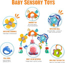 Baby Stroller Arch Toy, Car Seat Toys, Adjustable Arch Stroller toy with Hanging Sensory Activity toys,fits on Baby Bouncer, Bassinet, Stroller, Crib and Car Seats for baby infant Boy Girl 0-18 Months by TinyTreasures Baby Boutique