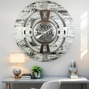 The Gears Clock 24'' Inch Real Moving Gear Wall Clock England Line (Grey & White, 24 inches (60 cm)) by CozyNest Decor
