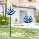 LimeHill Wind Spinner for Yard and Garden - Large Metal Kinetic Wind Sculptures, Yard Art Outdoor Decor (27 x 91 inches) by CozyNest Decor