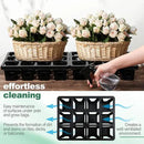 7 Pcs Pot Holder Plant Stands 30 Gallons Large Capacity Outdoor Stands for Pots and Grow Bags Polypropylene Flowerpot for Improved Drainage and Aeration by GreenHaven Gardens