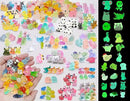 Luminous Tiny Resin Animals 300 Pcs Mini Animals Bulk Mini Resin Ducks Owls Tiny Frogs Pandas Small Rabbits Glow in The Dark for Miniature Garden Accessories Micro Landscape Aquarium Potted Decoration by GreenHaven Gardens