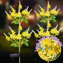 Neporal Solar Flowers Outdoor Waterproof Yellow, Decorative Garden Lights Solar Powered Dusk to Dawn, 8-Stem, 2 Lighting Modes Plants Lights for Yard, Backyard, Porch (Yellow) by GreenHaven Gardens