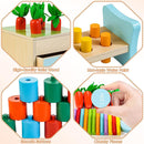 Wooden Montessori Toys for 1+ Year Old, 9 in 1 Learning Educational Toys for Toddler with Educational Box, Xylophone, Pound Bench, Shape Puzzle and More, Baby Toy Gift for 12-18 Months by TinyTreasures Baby Boutique
