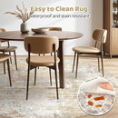Round Rug Living Room Rugs: 10x10 Washable Circle Large Abstract Modern Soft Stain Resistant Non-Slip Indoor Floor Carpet for Bedroom Nursery Office Dining Room Playroom Home House Decor - Gray Gold by TinyTreasures Baby Boutique