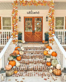 Lvydec 2 Pack Fall Maple Leaf Garland - 5.9ft/Piece Artificial Fall Foliage Garland Thanksgiving Decor for Home Wedding Party Christmas (Yellow) by CozyNest Decor