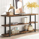 70.8 Inch Extra Long Console Table for Entryway, Narrow Hallway Table, Wood Sofa Table with 3 Tier Storage Shelves for Living Room by CozyNest Decor
