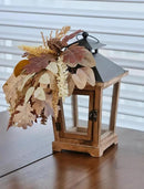 Fall Themed Decorative Wooden Hurricane Candle Lantern - Candle Holder Fall Decor for Home Farmhouse Indoor Outdoor Table Shelf - 14" Tall by CozyNest Decor