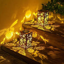 Solar Lanterns Outdoor Hanging Dragonfly Lantern Waterproof Decor Garden Metal LED Sunflower Christmas Lights Gifts for Mom Grandma Women Decorative Patio,Yard,Lawn,Balcony,House