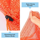 4Pcs Mesh Laundry Bags Washing Machine Mesh Wash Bags for Clothes,Underwear,Lingerie, Bed Linen with Drawstring Closure Sturdy(4 Size, Orange) by TinyTreasures Baby Boutique