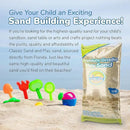 Classic Sand and Play Sand for Sandbox, Table, Therapy, and Outdoor Use, 40 lb. Bag, Natural, Non-Toxic, Wet Castle Building for Creativity and Stimulates Sensory Skills by GreenHaven Gardens