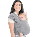 KeaBabies Baby Wrap Carrier - All in 1 Original Baby Carrier Newborn to Toddler Sling, Easy to Wear, Hands Free Bonding, Lightweight, Breathable Infant Wraps (Classic Gray) by TinyTreasures Baby Boutique