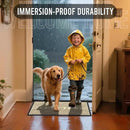 Yimobra Welcome Mat Outdoor Indoor, All-Season Waterproof Front Door Mat Outside Entrance, All-Weather Heavy Duty Non-Slip Doormat, Low Profile Porch Patio Entrance Mats, 47x24, Beige by CozyNest Decor
